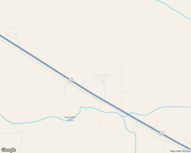 map of restaurants, bars, coffee shops, grocery stores, and more near 7622 Road 39G in Torrington