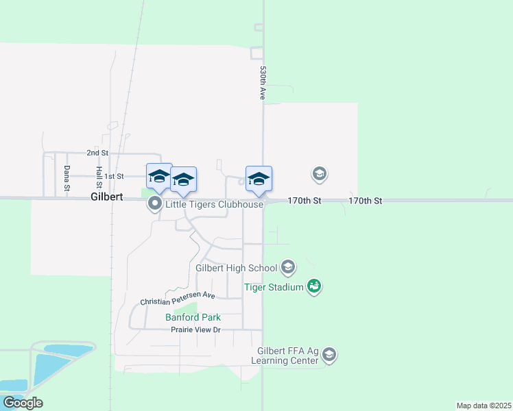map of restaurants, bars, coffee shops, grocery stores, and more near 101 Gretten Street in Gilbert