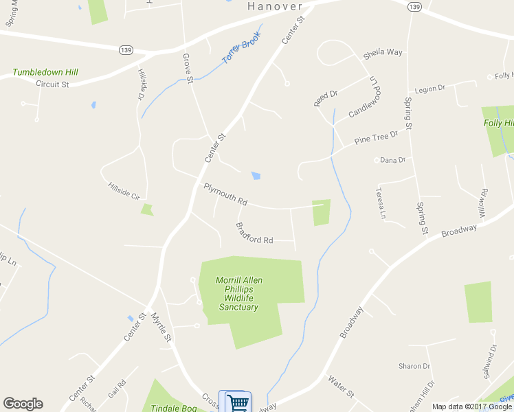 map of restaurants, bars, coffee shops, grocery stores, and more near 77 Plymouth Road in Hanover