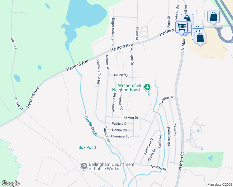 map of restaurants, bars, coffee shops, grocery stores, and more near 35 Jeannine Road in Bellingham