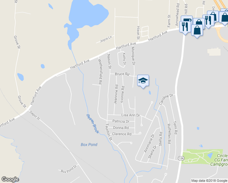 map of restaurants, bars, coffee shops, grocery stores, and more near 67 Jeannine Road in Bellingham