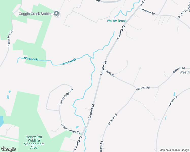 map of restaurants, bars, coffee shops, grocery stores, and more near 363 Loomis Street in Westfield