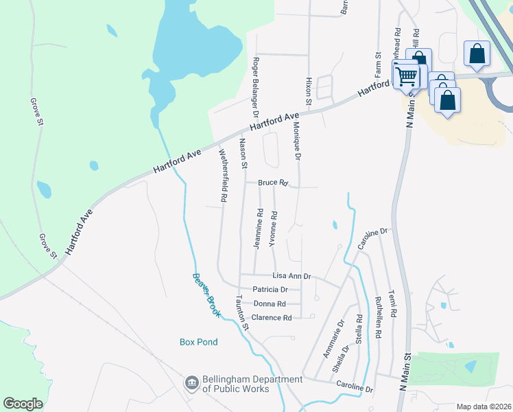 map of restaurants, bars, coffee shops, grocery stores, and more near 35 Jeannine Road in Bellingham