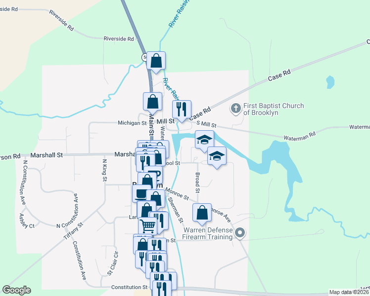 map of restaurants, bars, coffee shops, grocery stores, and more near 100 West Mill Pond in Brooklyn