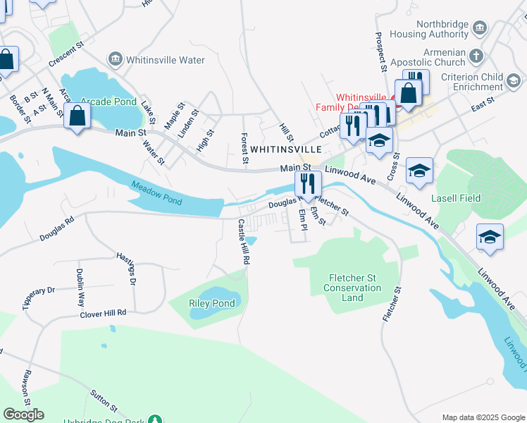 153 Douglas Road, Northbridge MA Walk Score