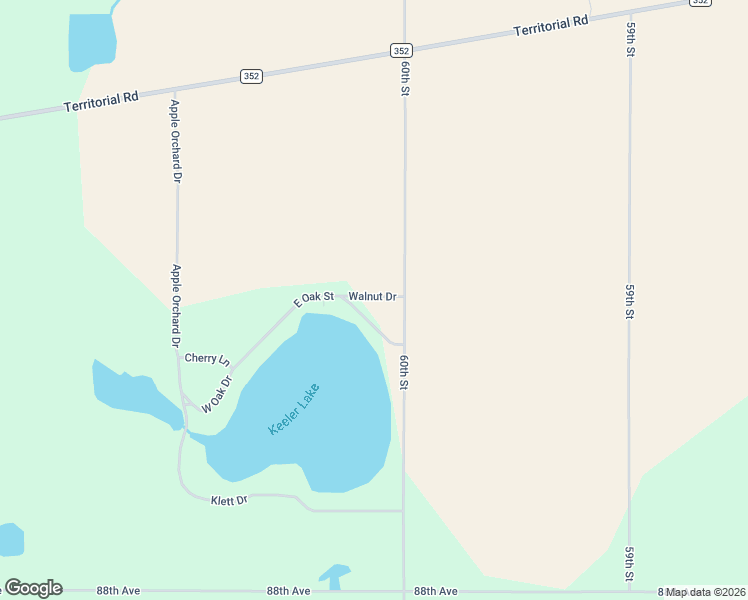 map of restaurants, bars, coffee shops, grocery stores, and more near 60441 Walnut Drive in Decatur