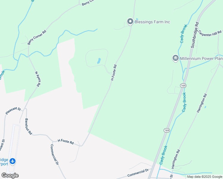 map of restaurants, bars, coffee shops, grocery stores, and more near 89 H Foote Road in Charlton