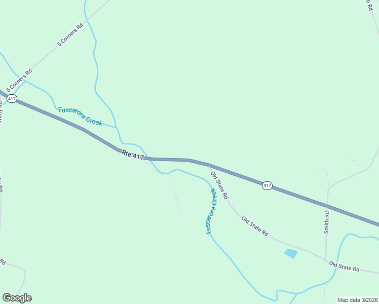 map of restaurants, bars, coffee shops, grocery stores, and more near 4213 New York 417 in Woodhull