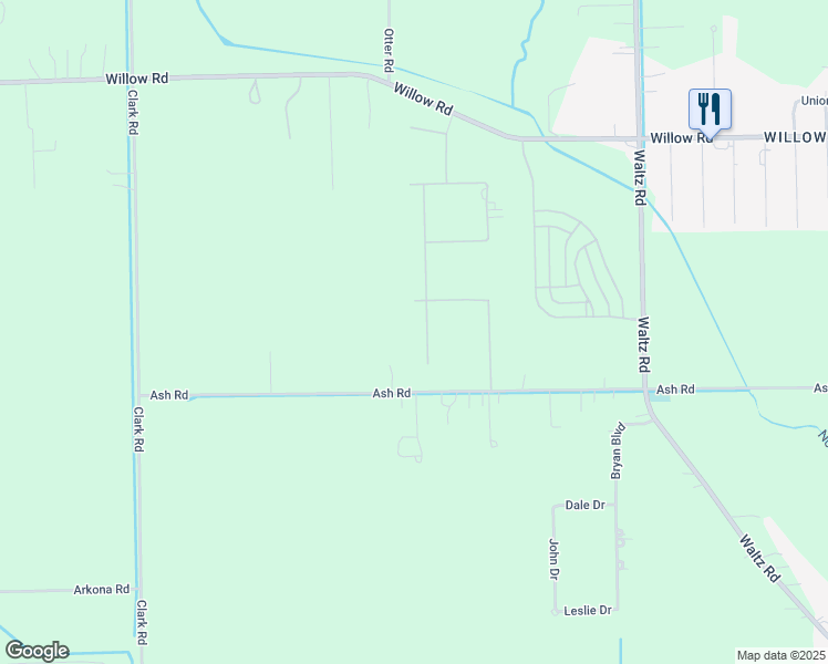 map of restaurants, bars, coffee shops, grocery stores, and more near 26710 Whispering Willows Drive in Huron Charter Township