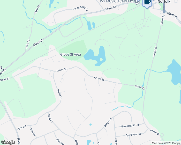 map of restaurants, bars, coffee shops, grocery stores, and more near 1 Fredrickson Road in Norfolk
