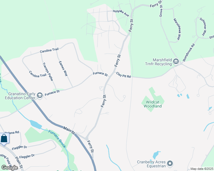 map of restaurants, bars, coffee shops, grocery stores, and more near 201 Ferry Street in Marshfield