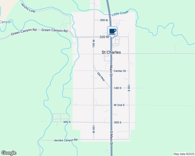 map of restaurants, bars, coffee shops, grocery stores, and more near 100 W in St Charles