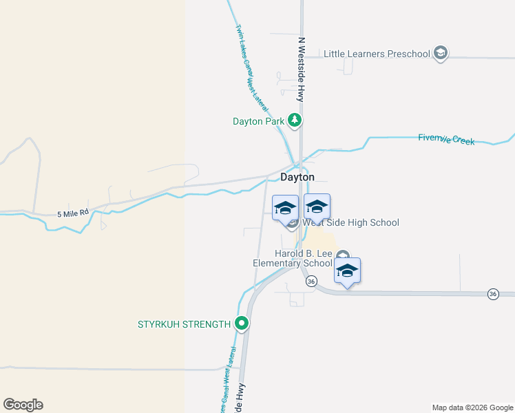 map of restaurants, bars, coffee shops, grocery stores, and more near 825 4900 West in Dayton