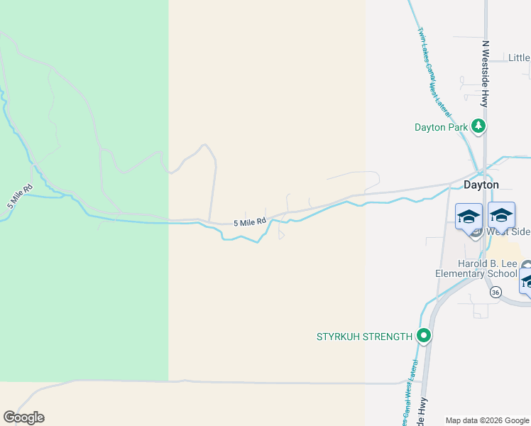 map of restaurants, bars, coffee shops, grocery stores, and more near 5166 West 900 North in Dayton