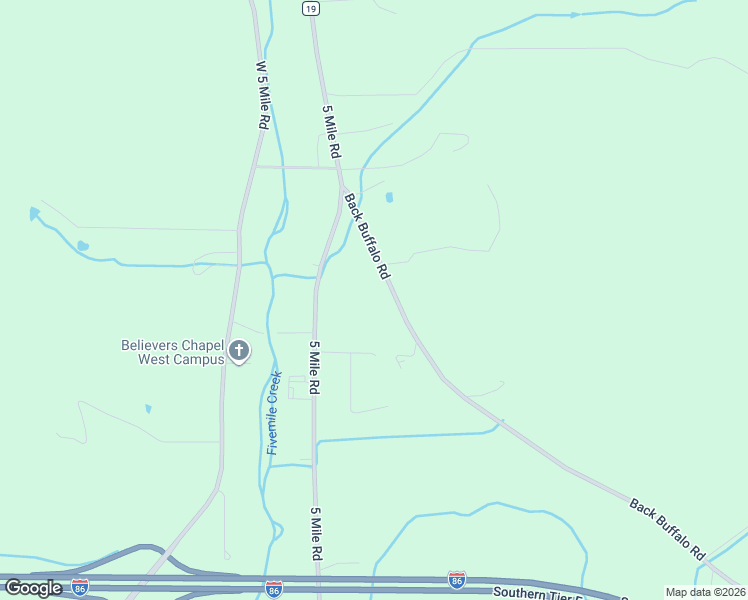 map of restaurants, bars, coffee shops, grocery stores, and more near 2564 5 Mile Road in Allegany