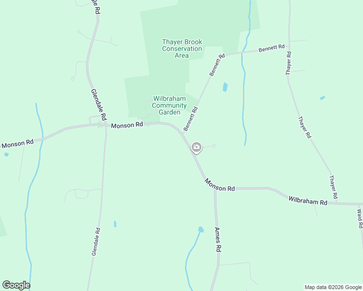 map of restaurants, bars, coffee shops, grocery stores, and more near 733 Monson Road in Wilbraham