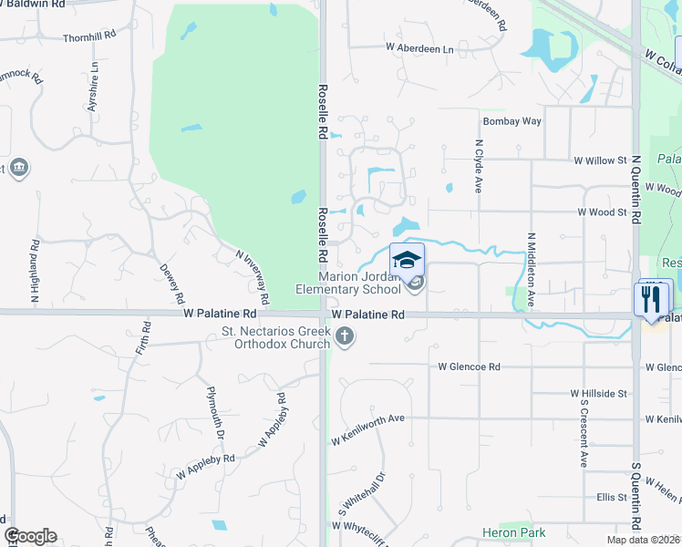 map of restaurants, bars, coffee shops, grocery stores, and more near 57 Brodick Lane in Inverness