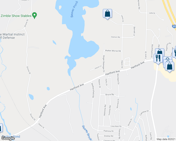 map of restaurants, bars, coffee shops, grocery stores, and more near 27 Joyce Lane in Bellingham