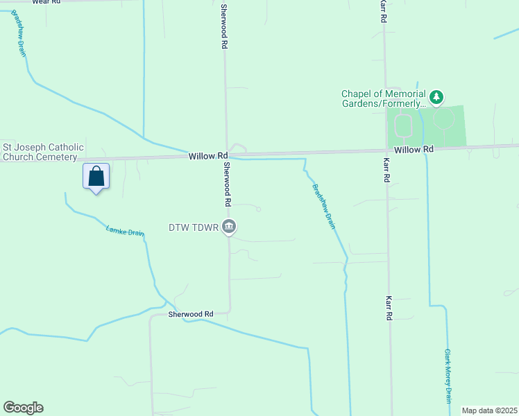 map of restaurants, bars, coffee shops, grocery stores, and more near 49102 Sherwood Court in Belleville