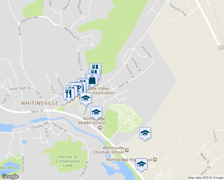map of restaurants, bars, coffee shops, grocery stores, and more near 12 Johnston Avenue in Northbridge