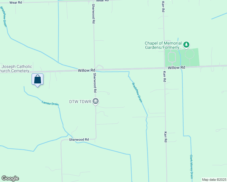 map of restaurants, bars, coffee shops, grocery stores, and more near 49102 Sherwood Court in Belleville