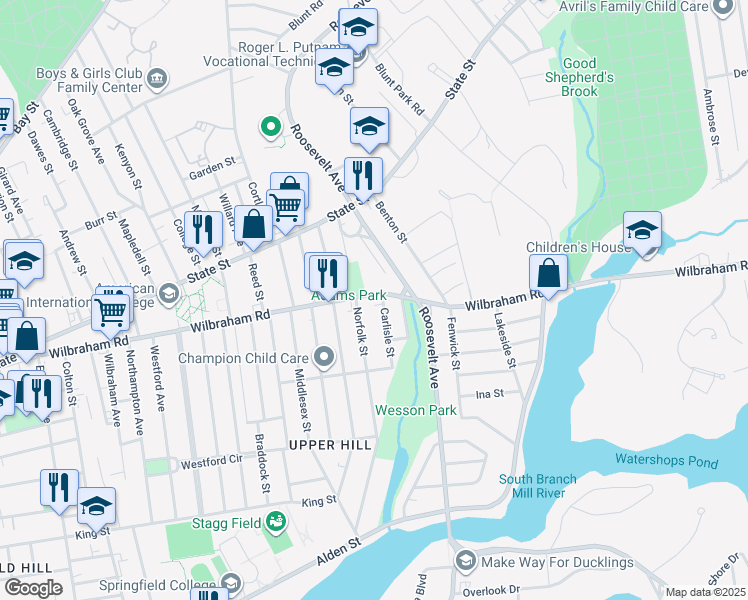 395 Wilbraham Road, Springfield MA Walk Score