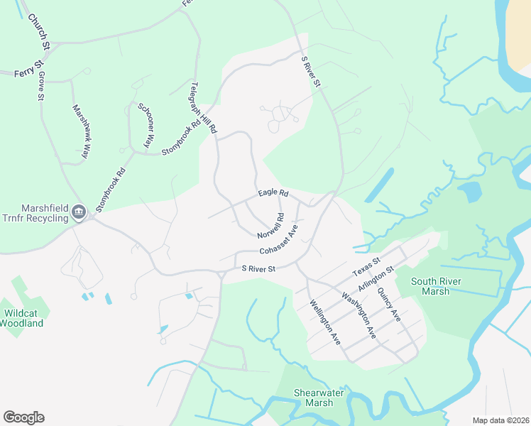 map of restaurants, bars, coffee shops, grocery stores, and more near 8 Duxbury Street in Marshfield