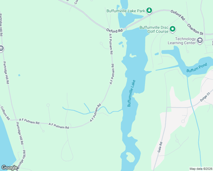 map of restaurants, bars, coffee shops, grocery stores, and more near 99 A F Putnam Road in Charlton