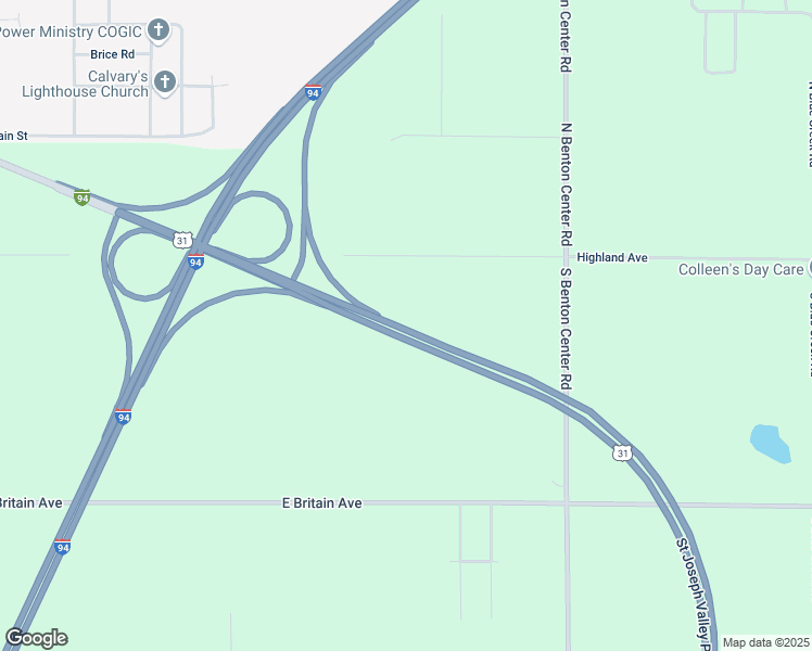 map of restaurants, bars, coffee shops, grocery stores, and more near 3024 Highland Avenue in Benton Harbor
