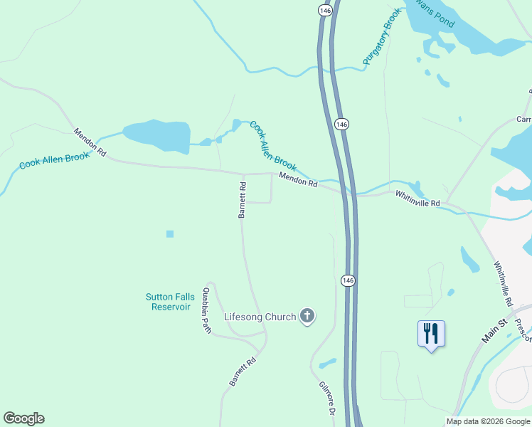 map of restaurants, bars, coffee shops, grocery stores, and more near 8 Virginia Avenue in Sutton