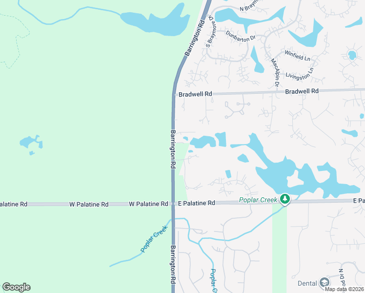 map of restaurants, bars, coffee shops, grocery stores, and more near 330 North Barrington Road in Barrington