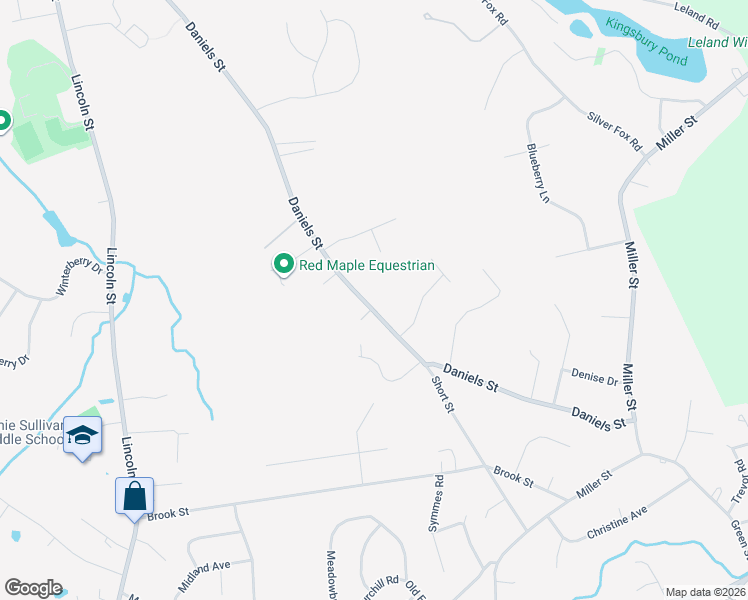 map of restaurants, bars, coffee shops, grocery stores, and more near 55 Daniels Street in Franklin