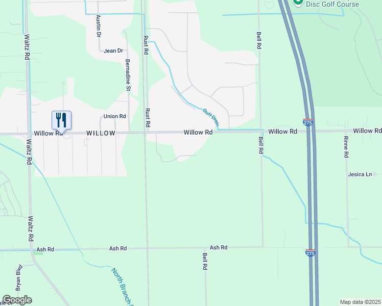 map of restaurants, bars, coffee shops, grocery stores, and more near 36058 Geneva Street in Huron Charter Township