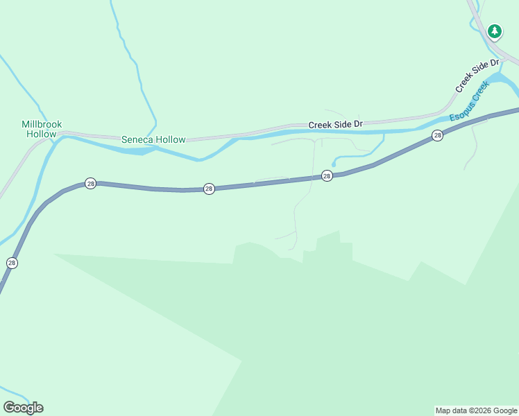 map of restaurants, bars, coffee shops, grocery stores, and more near 7559 New York 28 in Shandaken