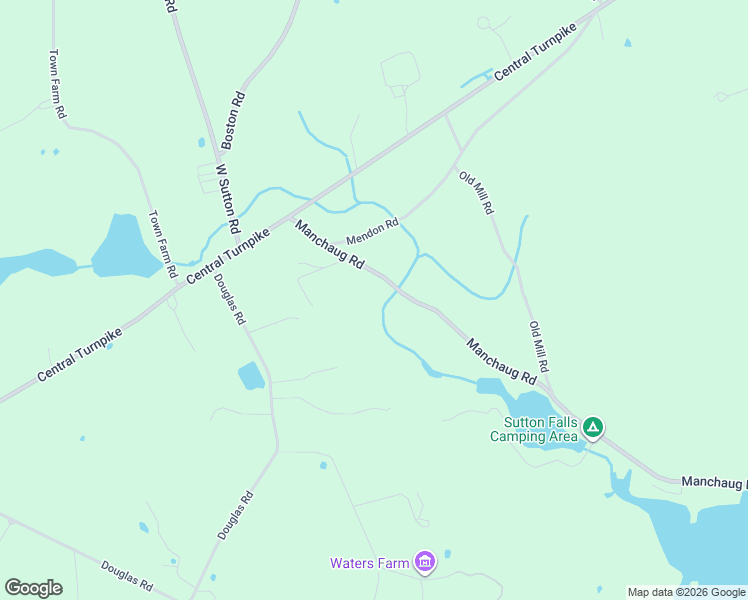 map of restaurants, bars, coffee shops, grocery stores, and more near 28 Manchaug Road in Sutton