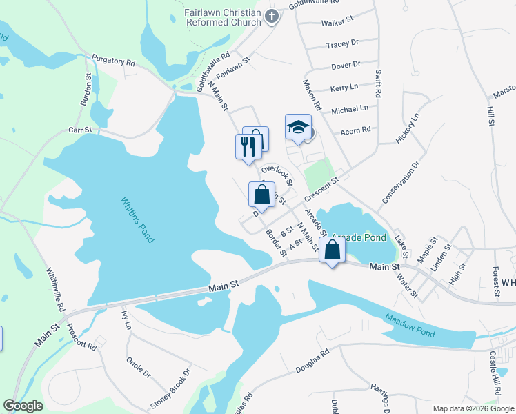 map of restaurants, bars, coffee shops, grocery stores, and more near 81 Border Street in Northbridge