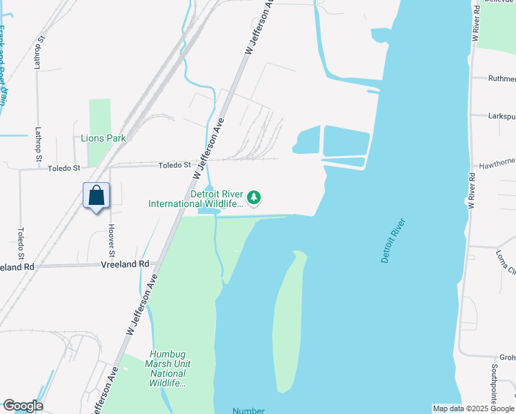 map of restaurants, bars, coffee shops, grocery stores, and more near 5437 West Jefferson Avenue in Trenton