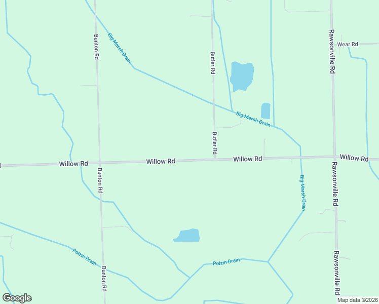 map of restaurants, bars, coffee shops, grocery stores, and more near 10401 Willow Road in Willis