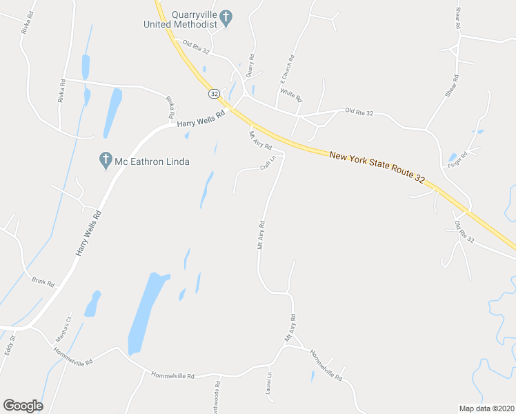 map of restaurants, bars, coffee shops, grocery stores, and more near 66 Mount Airy Road in Saugerties