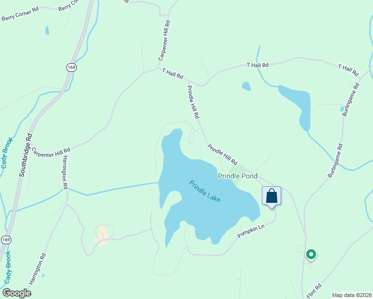 map of restaurants, bars, coffee shops, grocery stores, and more near 7 Oak Ridge Drive in Charlton