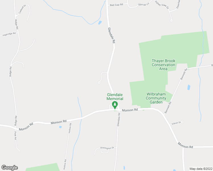 map of restaurants, bars, coffee shops, grocery stores, and more near 895 Glendale Road in Wilbraham