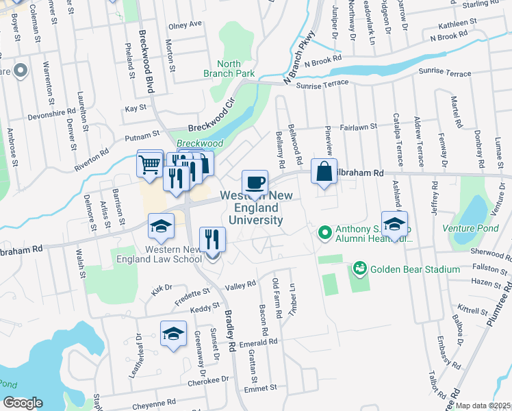 1215 Wilbraham Road, Springfield MA Walk Score