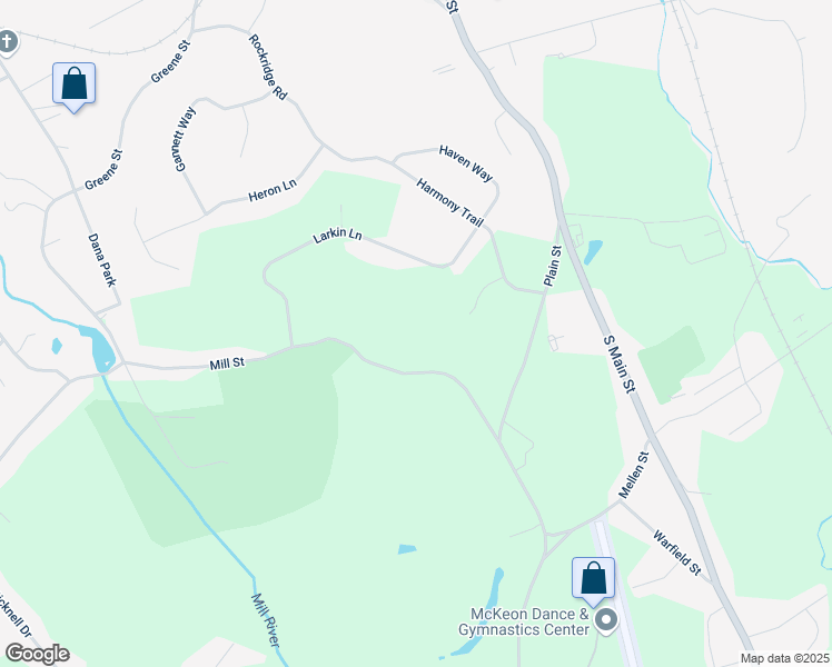 map of restaurants, bars, coffee shops, grocery stores, and more near 29 Mill Street in Hopedale