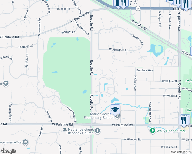 map of restaurants, bars, coffee shops, grocery stores, and more near 182 Glamis Lane in Inverness