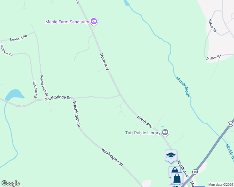 map of restaurants, bars, coffee shops, grocery stores, and more near 68 North Avenue in Mendon