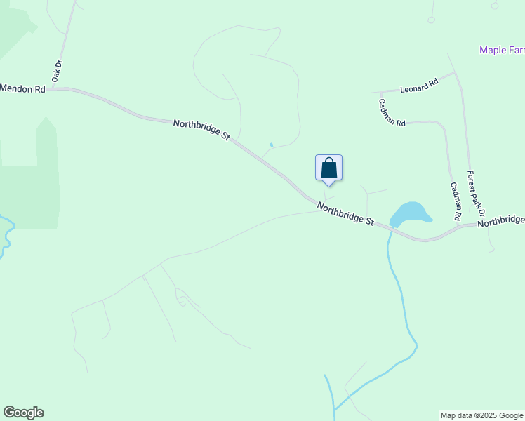 map of restaurants, bars, coffee shops, grocery stores, and more near 5 West Hill Road in Mendon