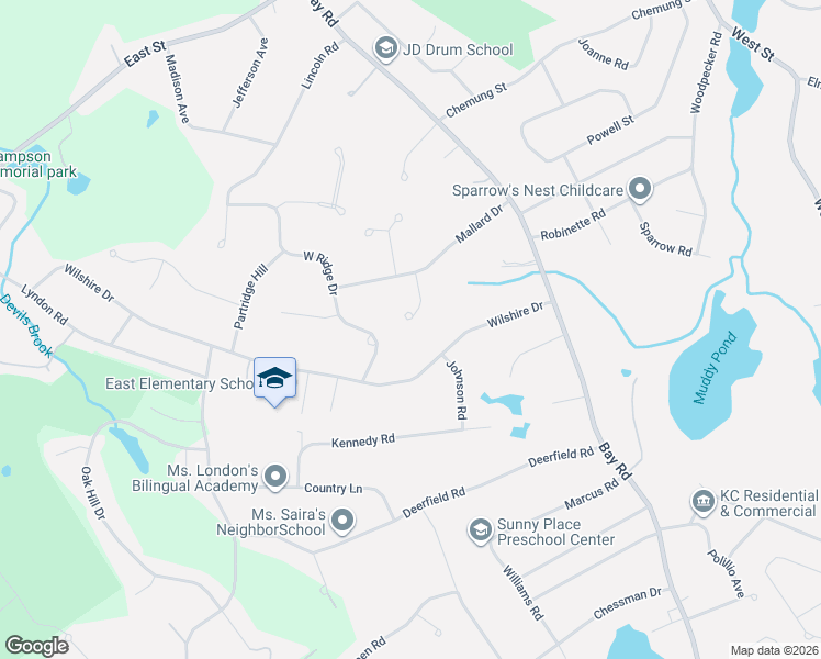 map of restaurants, bars, coffee shops, grocery stores, and more near 5 Fox Hollow Lane in Sharon