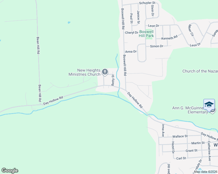 map of restaurants, bars, coffee shops, grocery stores, and more near 1105 Day Hollow Road in Endicott
