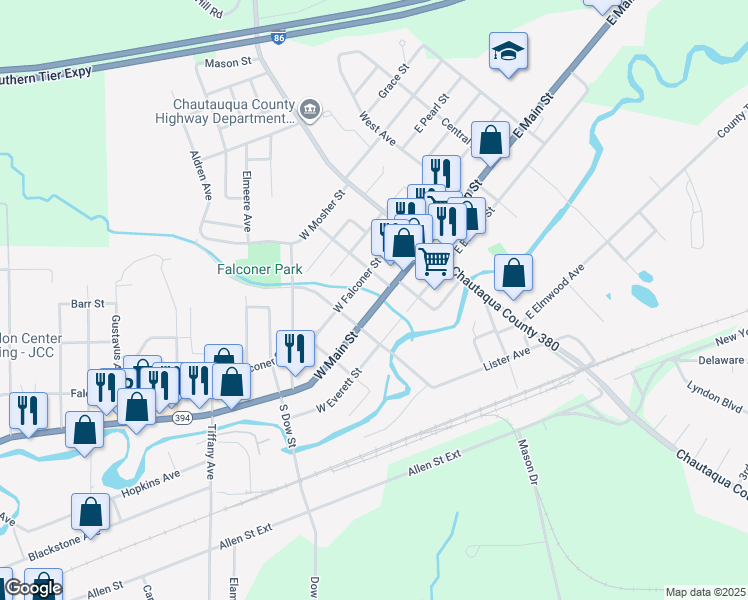 128 West Main Street, Falconer NY Walk Score