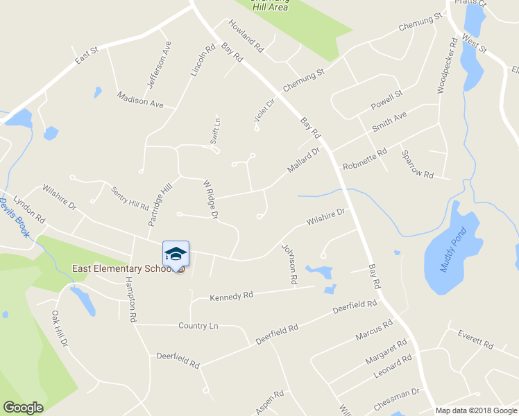 map of restaurants, bars, coffee shops, grocery stores, and more near 5 Fox Hollow Lane in Sharon